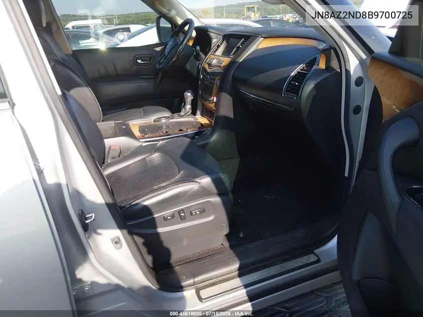 2011 Infiniti Qx56 VIN: JN8AZ2ND8B9700725 Lot: 45618600