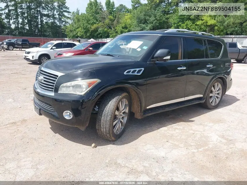 2011 Infiniti Qx56 VIN: JN8AZ2NF8B9504155 Lot: 45647630