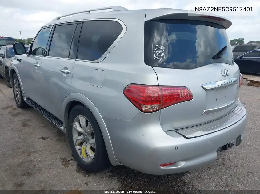 2012 Infiniti Qx56 VIN: JN8AZ2NF5C9517401 Lot: 44859259