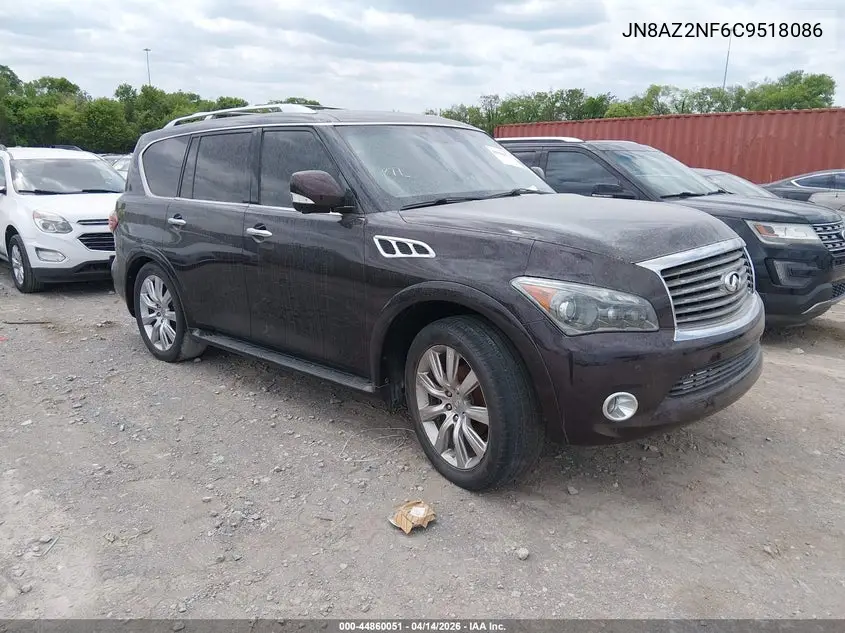 2012 Infiniti Qx56 VIN: JN8AZ2NF6C9518086 Lot: 44860051
