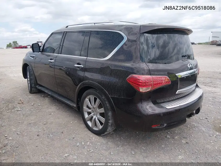 2012 Infiniti Qx56 VIN: JN8AZ2NF6C9518086 Lot: 44860051