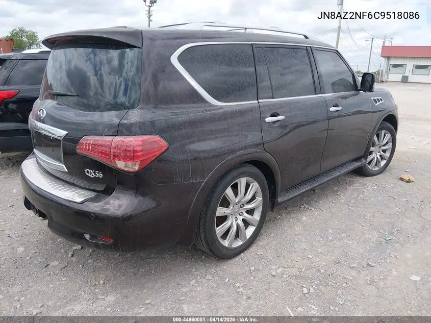 2012 Infiniti Qx56 VIN: JN8AZ2NF6C9518086 Lot: 44860051
