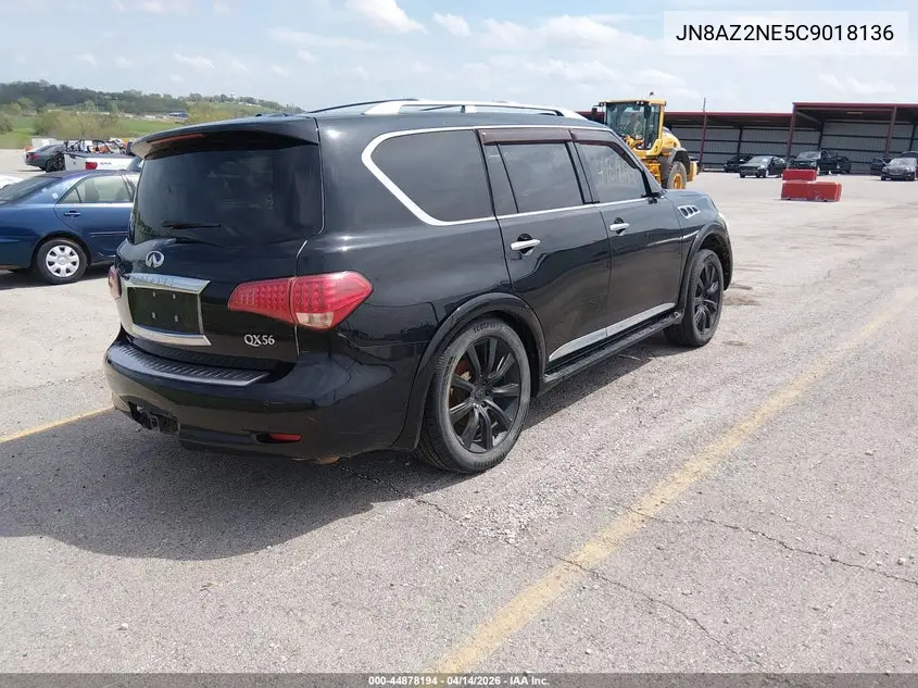 2012 Infiniti Qx56 VIN: JN8AZ2NE5C9018136 Lot: 44878194