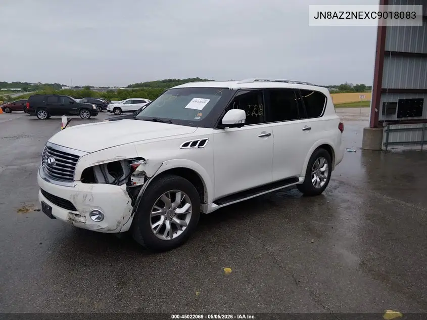 2012 Infiniti Qx56 VIN: JN8AZ2NEXC9018083 Lot: 45022069