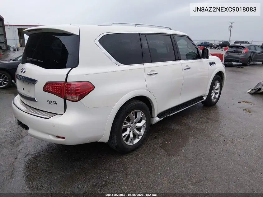 2012 Infiniti Qx56 VIN: JN8AZ2NEXC9018083 Lot: 45022069