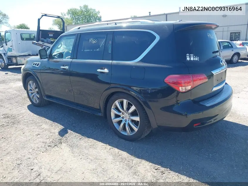 2012 Infiniti Qx56 VIN: JN8AZ2NC0C9316964 Lot: 45064460