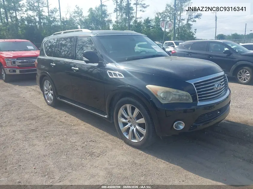 2012 Infiniti Qx56 VIN: JN8AZ2NC8C9316341 Lot: 45080786
