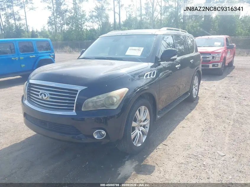 2012 Infiniti Qx56 VIN: JN8AZ2NC8C9316341 Lot: 45080786