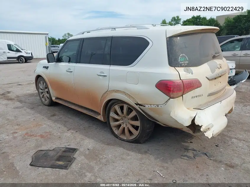 2012 Infiniti Qx56 VIN: JN8AZ2NE7C9022429 Lot: 45119268