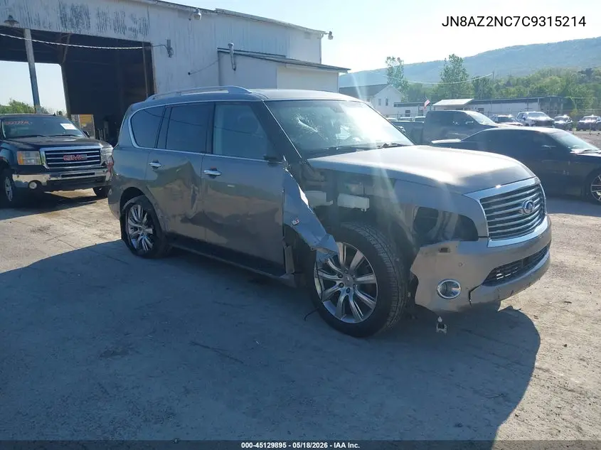 2012 Infiniti Qx56 VIN: JN8AZ2NC7C9315214 Lot: 45129895