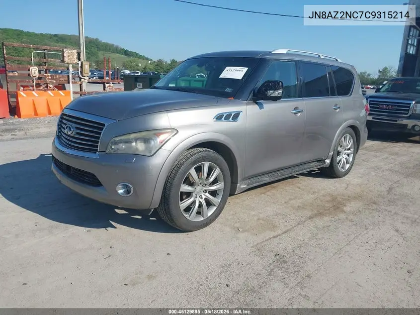 2012 Infiniti Qx56 VIN: JN8AZ2NC7C9315214 Lot: 45129895