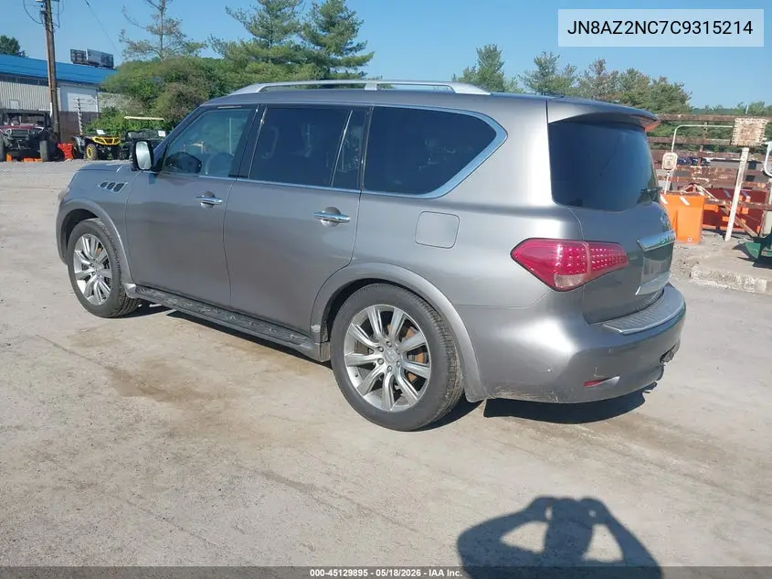 2012 Infiniti Qx56 VIN: JN8AZ2NC7C9315214 Lot: 45129895