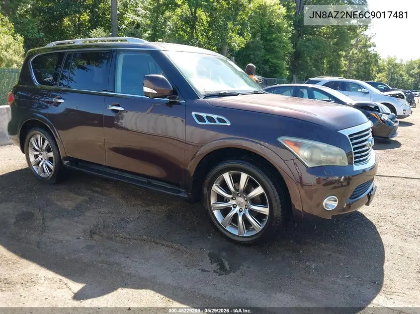 2012 Infiniti Qx56 VIN: JN8AZ2NE6C9017481 Lot: 45229209