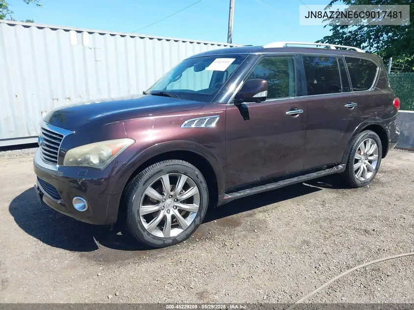 2012 Infiniti Qx56 VIN: JN8AZ2NE6C9017481 Lot: 45229209