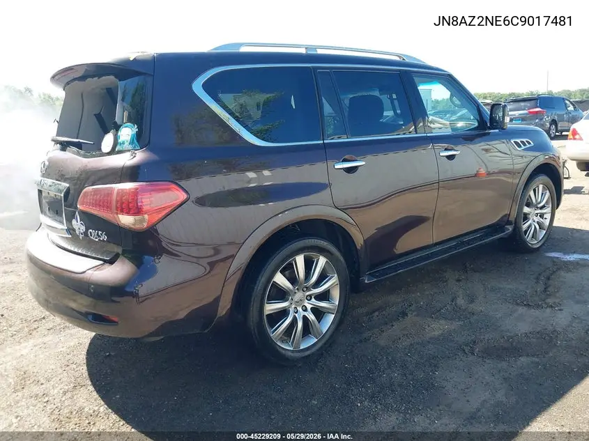 2012 Infiniti Qx56 VIN: JN8AZ2NE6C9017481 Lot: 45229209