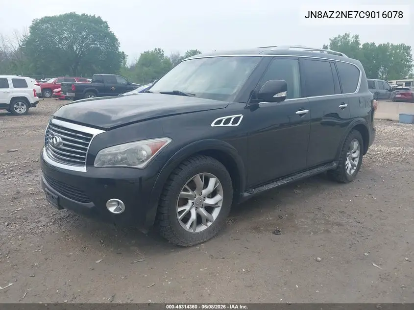 2012 Infiniti Qx56 VIN: JN8AZ2NE7C9016078 Lot: 45314360