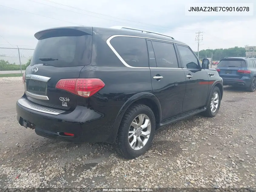 2012 Infiniti Qx56 VIN: JN8AZ2NE7C9016078 Lot: 45314360