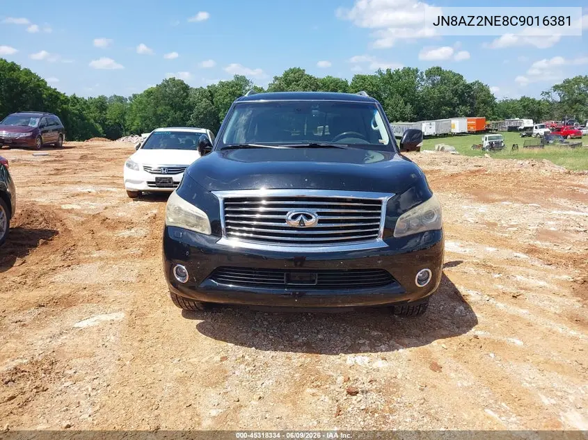 2012 Infiniti Qx56 VIN: JN8AZ2NE8C9016381 Lot: 45318334