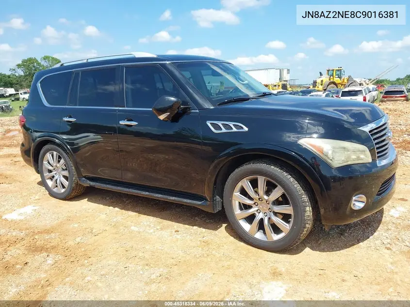 2012 Infiniti Qx56 VIN: JN8AZ2NE8C9016381 Lot: 45318334