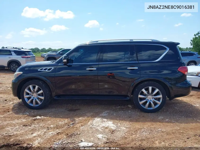 2012 Infiniti Qx56 VIN: JN8AZ2NE8C9016381 Lot: 45318334