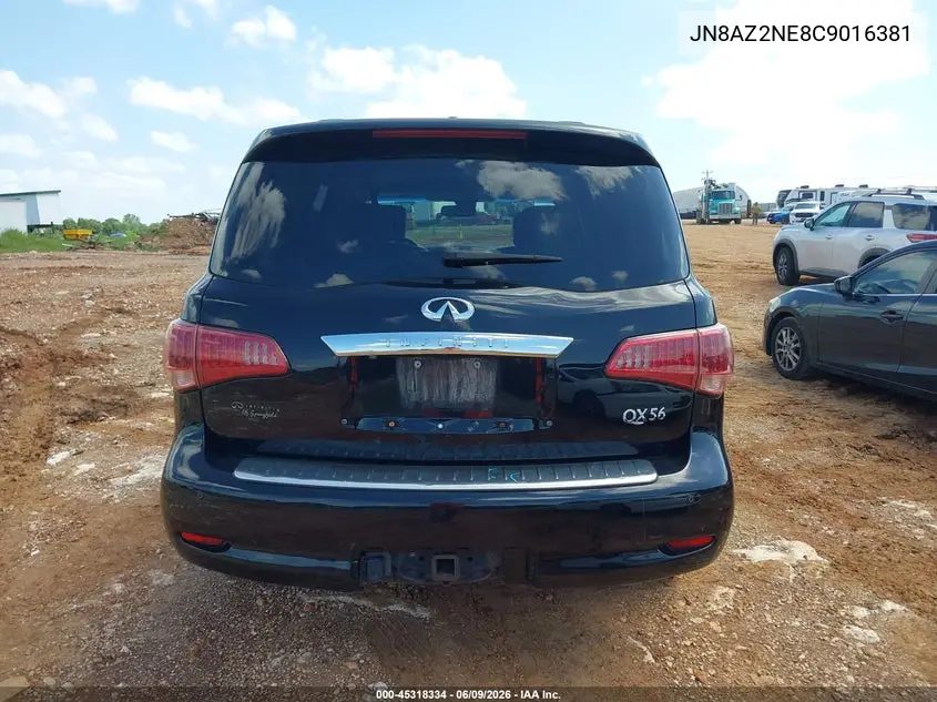 2012 Infiniti Qx56 VIN: JN8AZ2NE8C9016381 Lot: 45318334