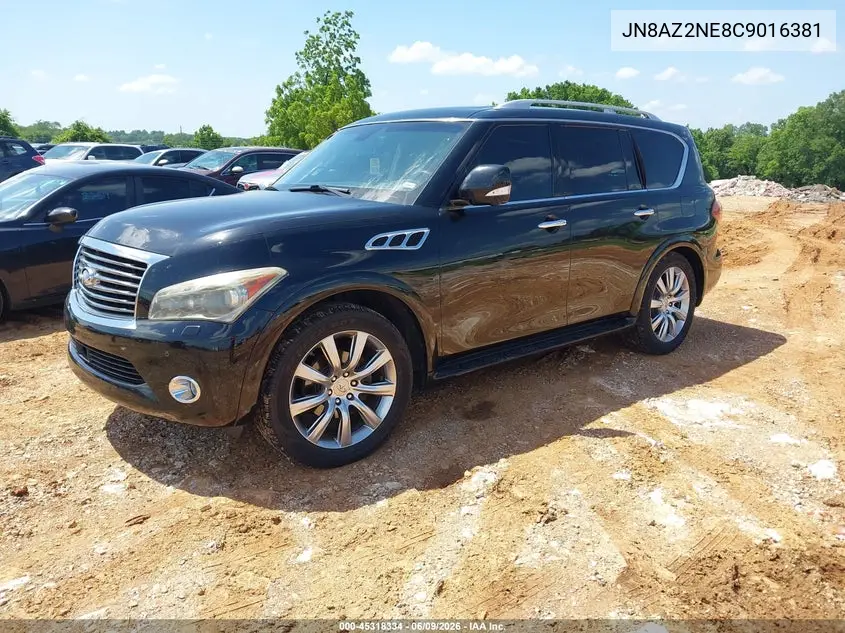 2012 Infiniti Qx56 VIN: JN8AZ2NE8C9016381 Lot: 45318334