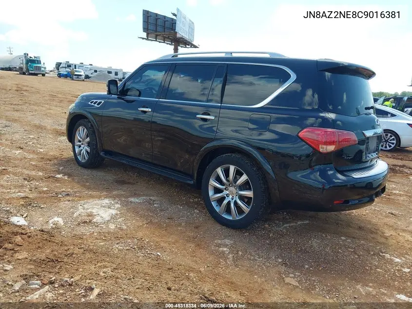 2012 Infiniti Qx56 VIN: JN8AZ2NE8C9016381 Lot: 45318334
