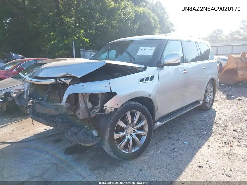 2012 Infiniti Qx56 VIN: JN8AZ2NE4C9020170 Lot: 45341059