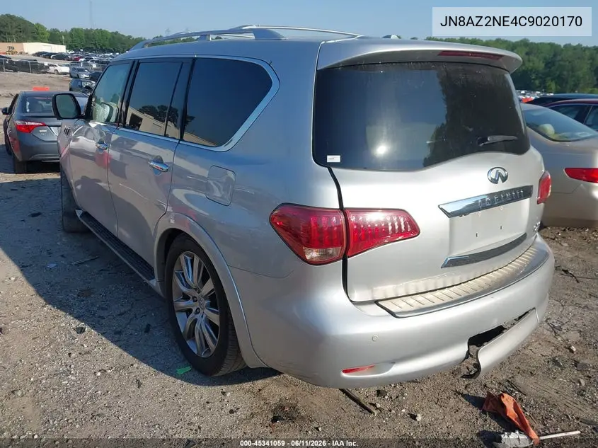 2012 Infiniti Qx56 VIN: JN8AZ2NE4C9020170 Lot: 45341059