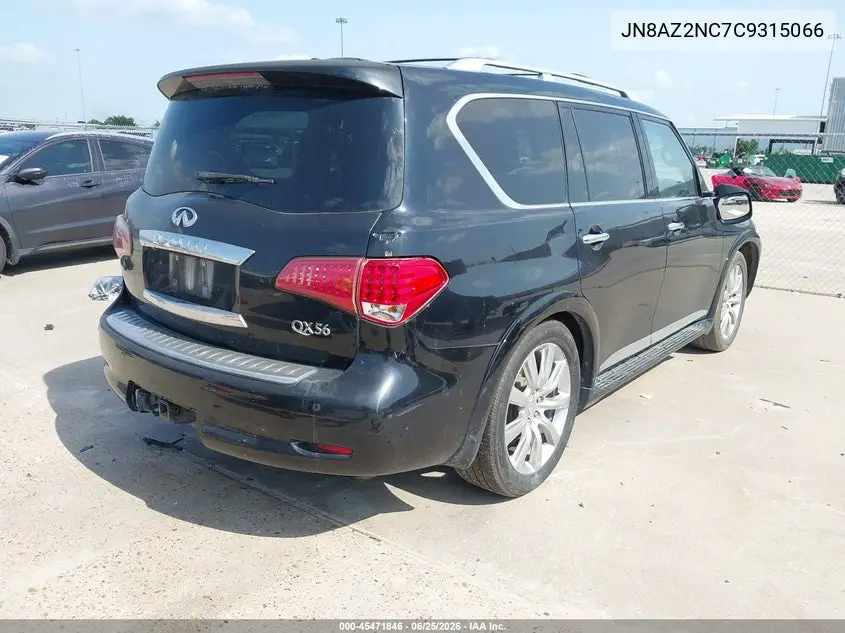 2012 Infiniti Qx56 VIN: JN8AZ2NC7C9315066 Lot: 45471846