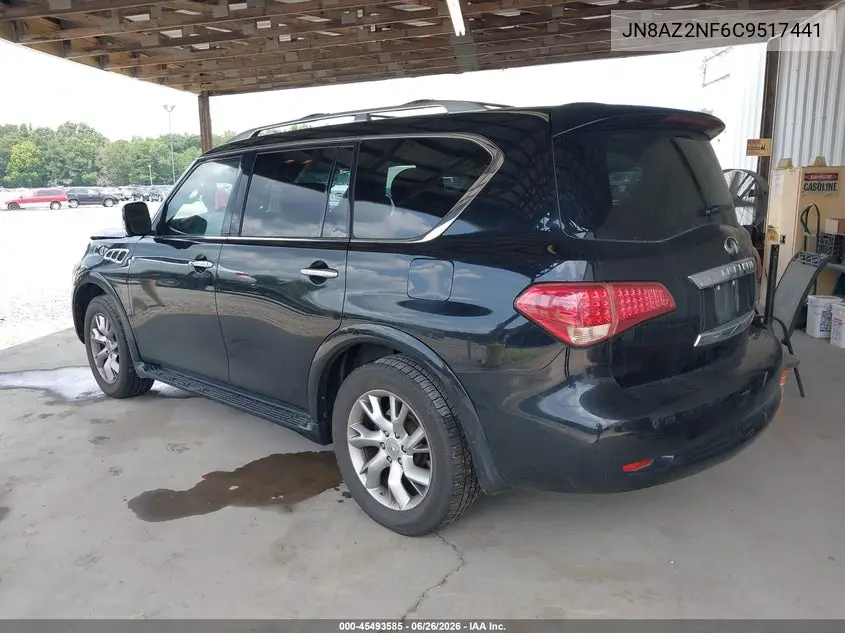 2012 Infiniti Qx56 VIN: JN8AZ2NF6C9517441 Lot: 45493585