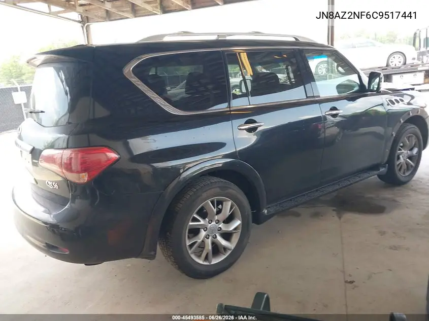 2012 Infiniti Qx56 VIN: JN8AZ2NF6C9517441 Lot: 45493585
