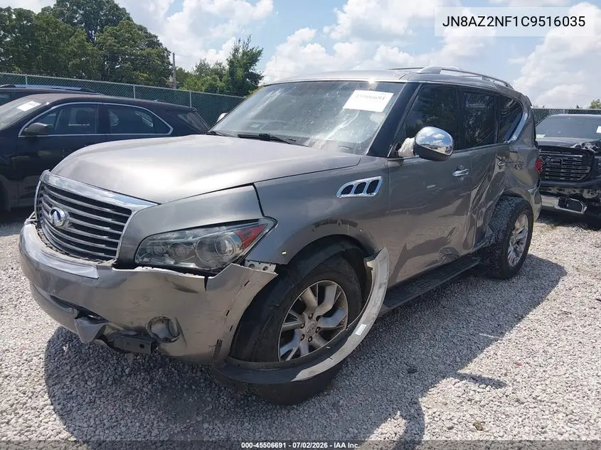 2012 Infiniti Qx56 VIN: JN8AZ2NF1C9516035 Lot: 45506691