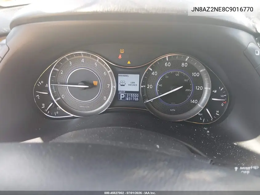 2012 Infiniti Qx56 VIN: JN8AZ2NE8C9016770 Lot: 45527002