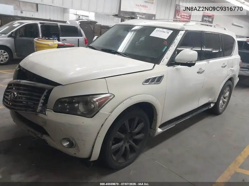 2012 Infiniti Qx56 VIN: JN8AZ2NC9C9316770 Lot: 45559678