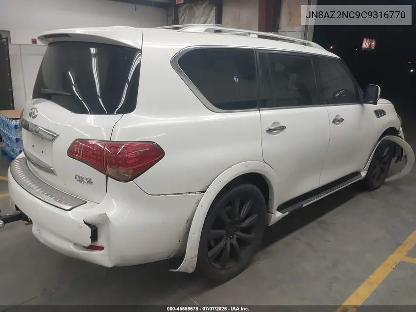 2012 Infiniti Qx56 VIN: JN8AZ2NC9C9316770 Lot: 45559678