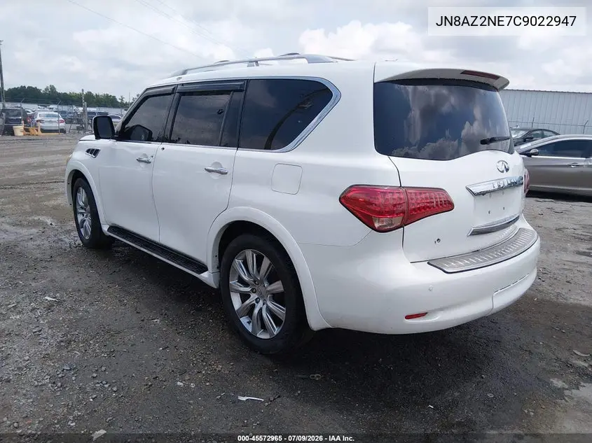 2012 Infiniti Qx56 VIN: JN8AZ2NE7C9022947 Lot: 45572965