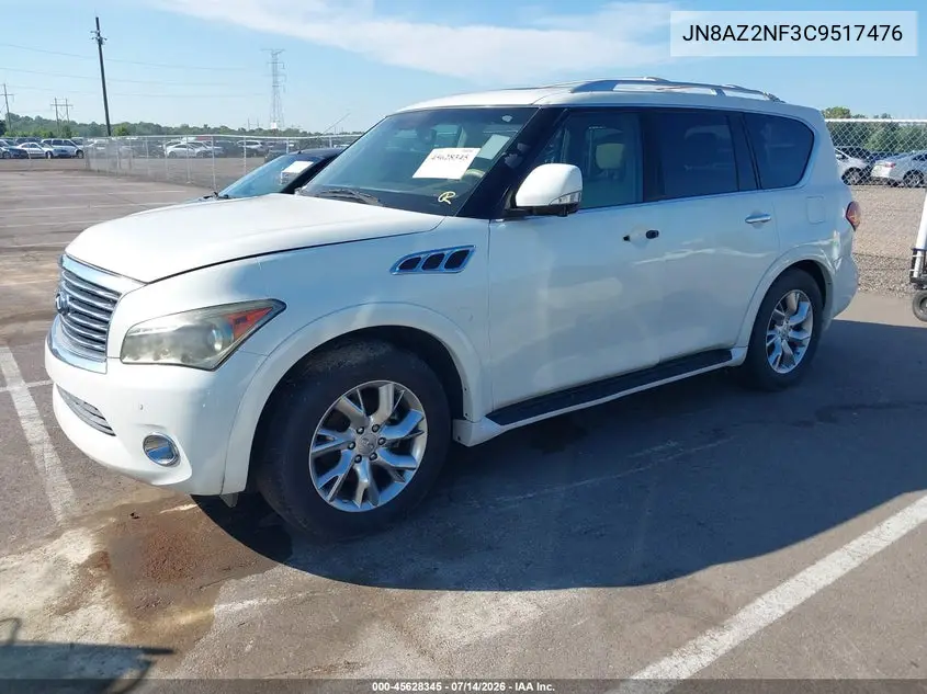 2012 Infiniti Qx56 VIN: JN8AZ2NF3C9517476 Lot: 45628345