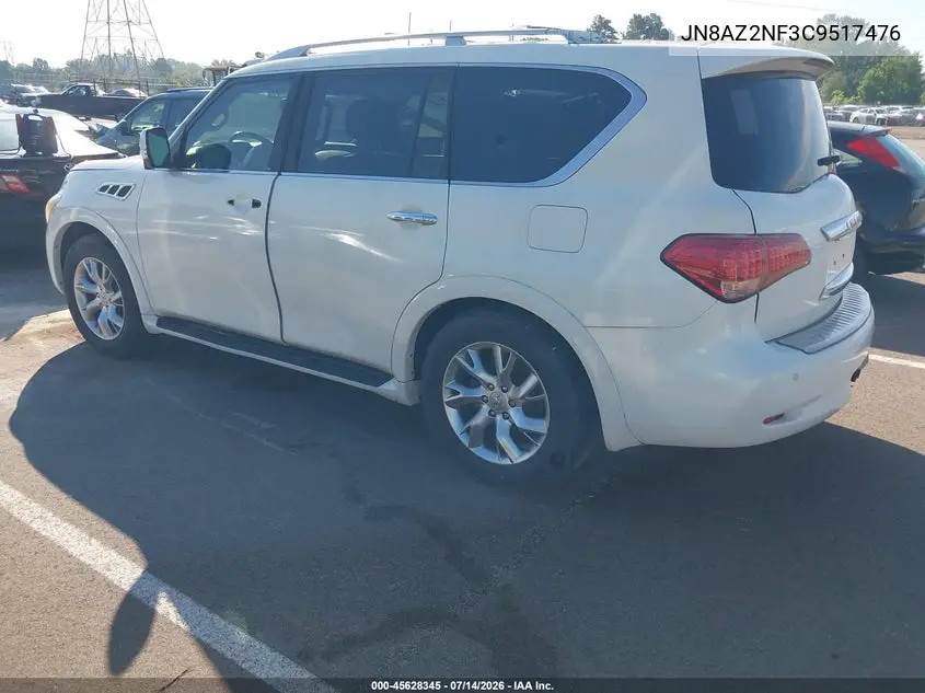 2012 Infiniti Qx56 VIN: JN8AZ2NF3C9517476 Lot: 45628345