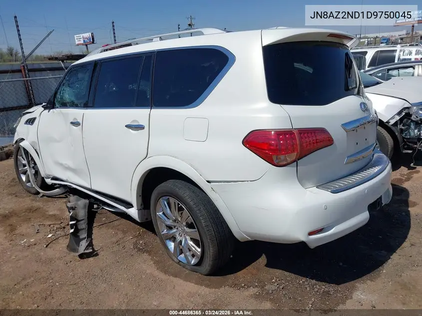 2013 Infiniti Qx56 VIN: JN8AZ2ND1D9750045 Lot: 44686365