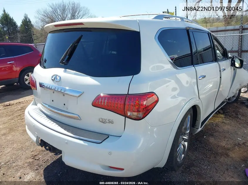 2013 Infiniti Qx56 VIN: JN8AZ2ND1D9750045 Lot: 44686365