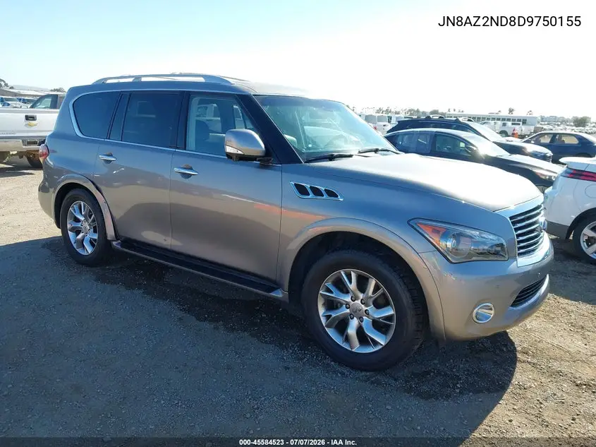 2013 Infiniti Qx56 VIN: JN8AZ2ND8D9750155 Lot: 45584523