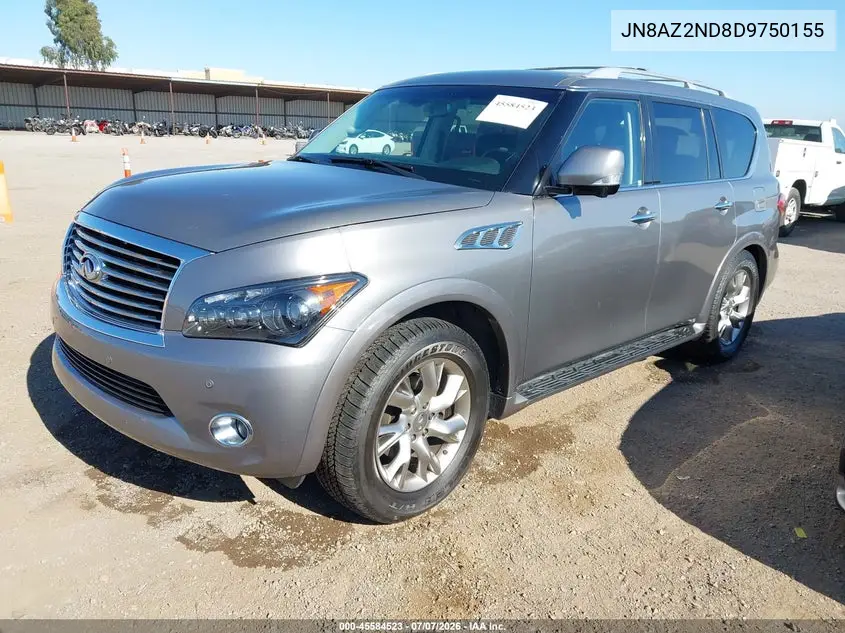 2013 Infiniti Qx56 VIN: JN8AZ2ND8D9750155 Lot: 45584523