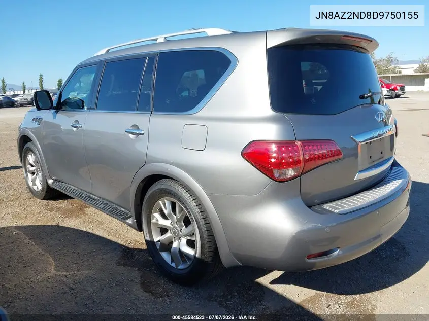 2013 Infiniti Qx56 VIN: JN8AZ2ND8D9750155 Lot: 45584523