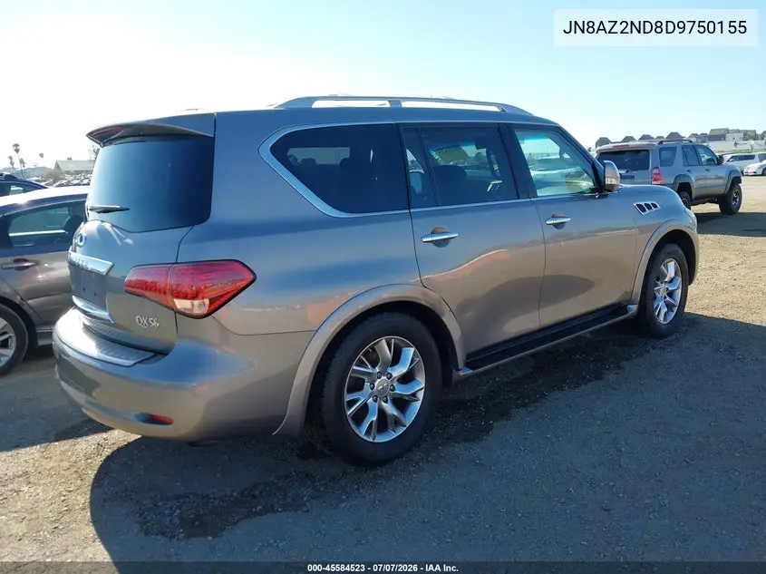 2013 Infiniti Qx56 VIN: JN8AZ2ND8D9750155 Lot: 45584523