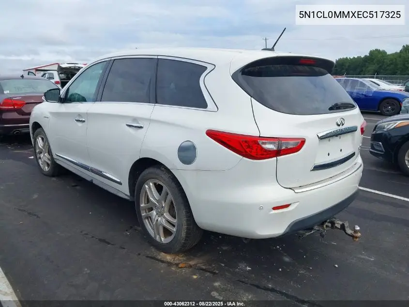 5N1CL0MMXEC517325 2014 Infiniti Qx60 Hybrid