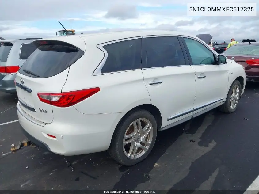 5N1CL0MMXEC517325 2014 Infiniti Qx60 Hybrid