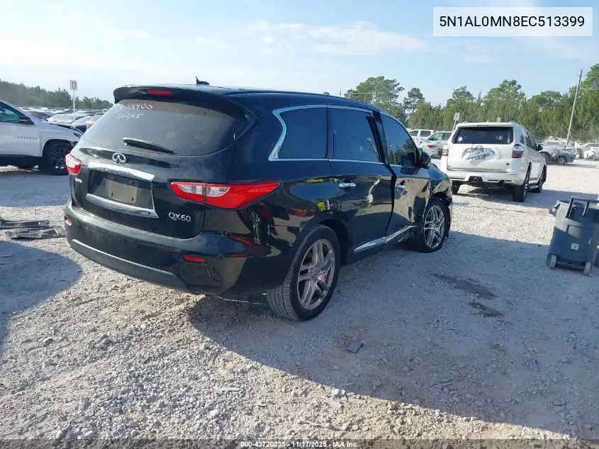 5N1AL0MN8EC513399 2014 Infiniti Qx60