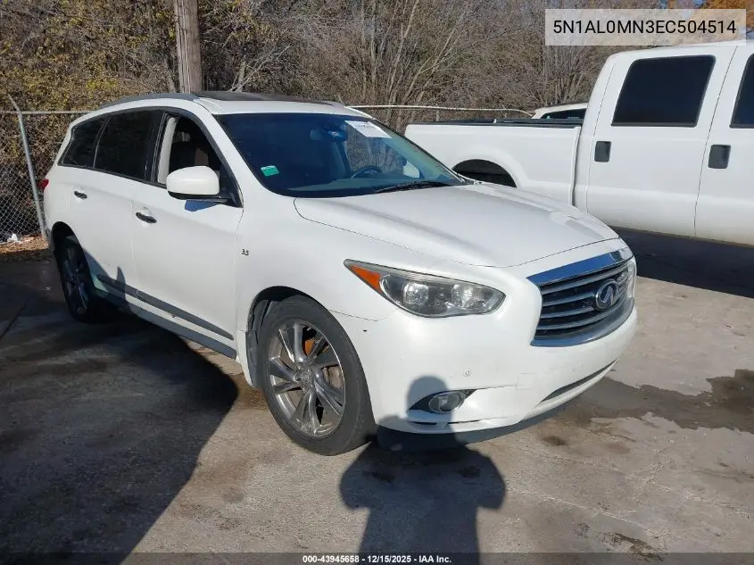 5N1AL0MN3EC504514 2014 Infiniti Qx60
