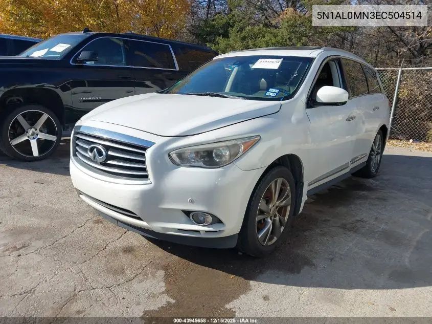 5N1AL0MN3EC504514 2014 Infiniti Qx60